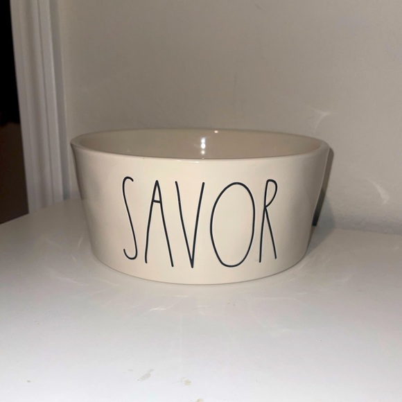 Rae Dunn Other - Rae Dunn “Savor” Pet Bowl